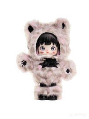 TopToy Nommi Forest Kingdom 5-Joint Articulated Doll - Inky Pink Leopard